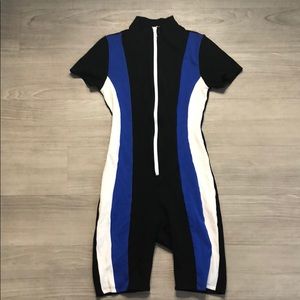 Black/ Blue/ White Jumpsuit